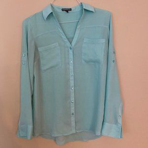 Express Portofino Blouse - Light Blue
